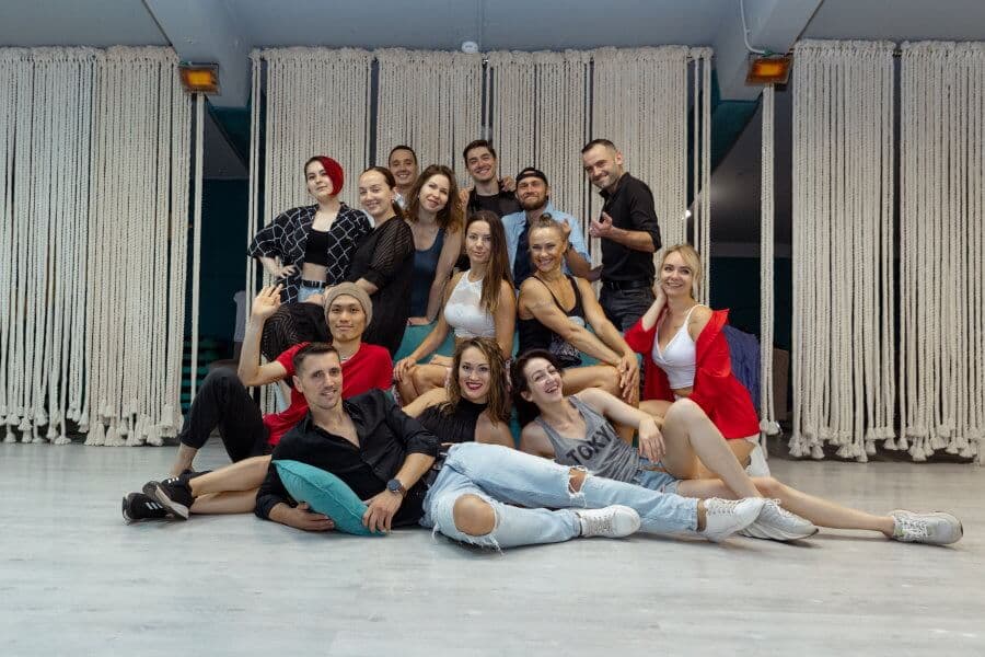 Команда Центра танца и спорта ИМЕТРИЯ в зале